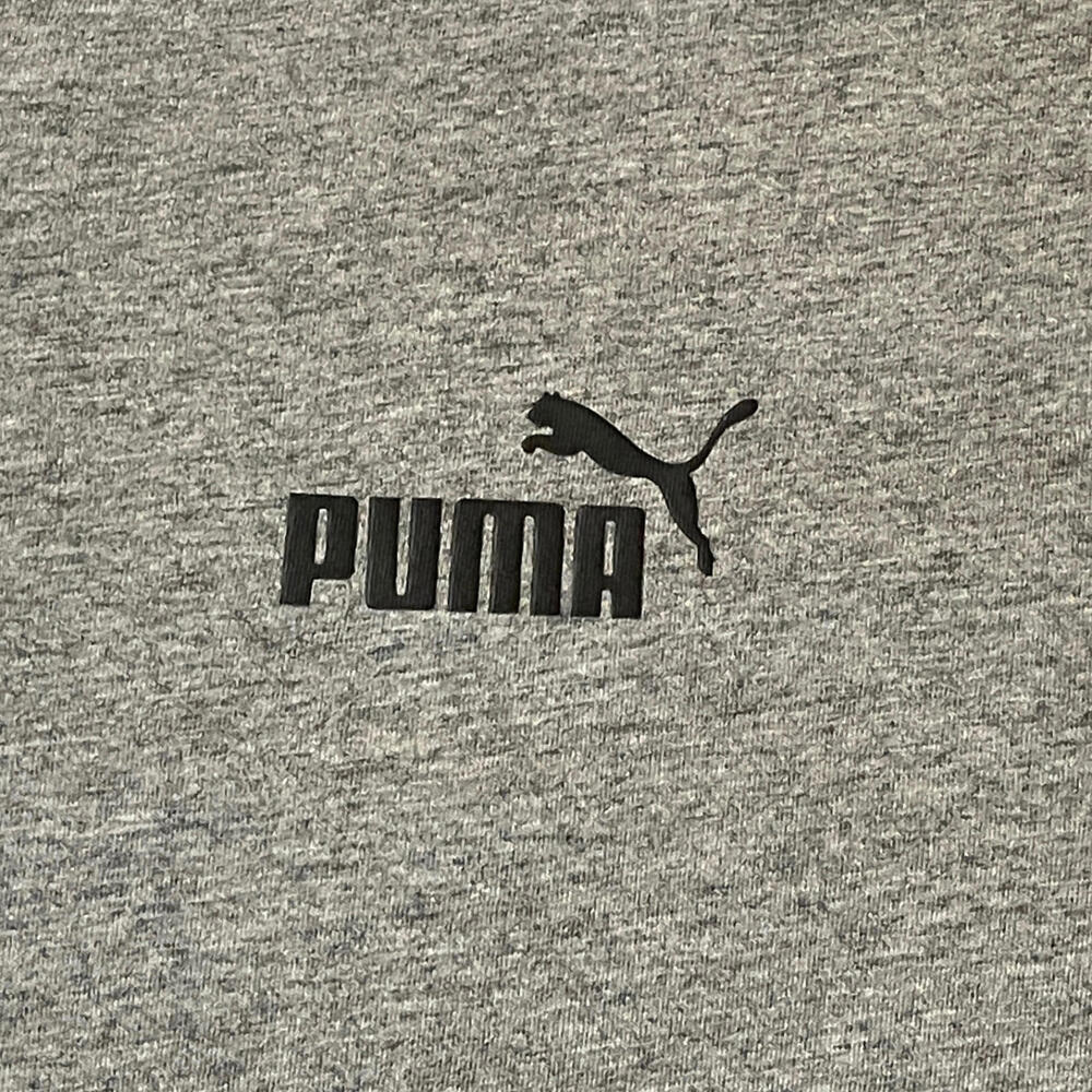 Puma Mens XL Gray V-Neck T-Shirt Short Sleeve Athletic Casual Tee CLEAN! - Picture 3 of 5